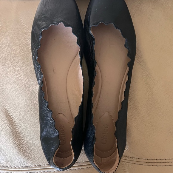 Chloé
Lauren Leather Ballet Flats Scalloped Leather Flats size 11 - Picture 2 of 6